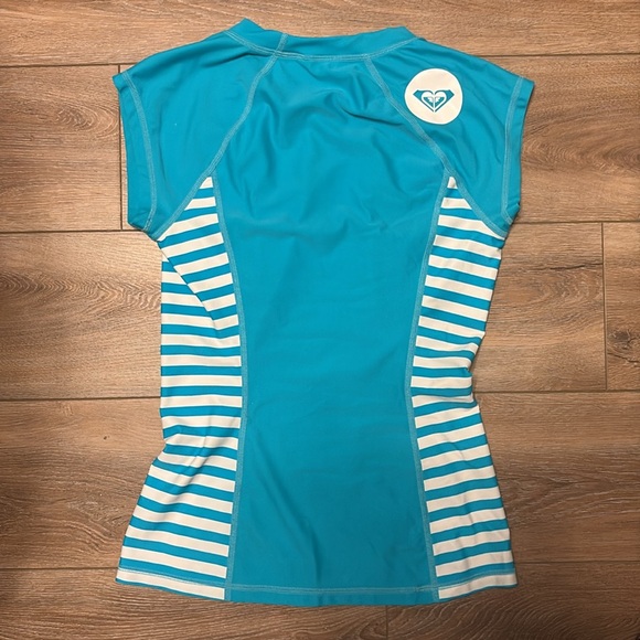 Roxy Girls Blue Swim T-Shirt - Picture 2 of 4